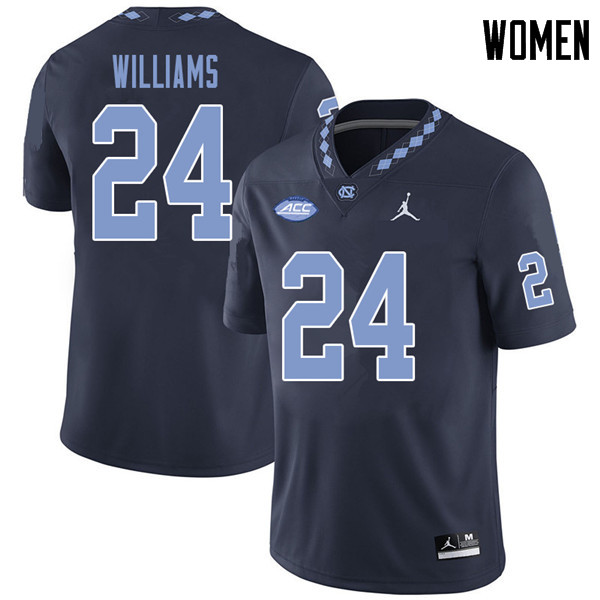 Jordan Brand Women #24 Antonio Williams North Carolina Tar Heels College Football Jerseys Sale-Navy